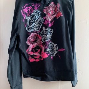 Rock & Roll cowgirl sweatshirt zip up